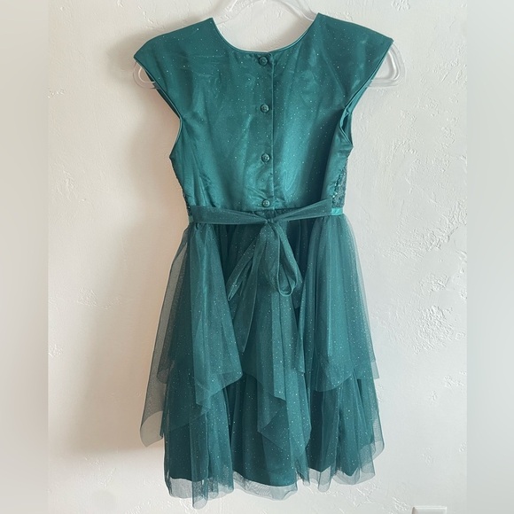 Jona Michelle Green Dress size 12 formal sequin party dress - Picture 2 of 8